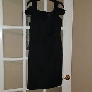 Enfocus Studio black cold shoulder dress LBD